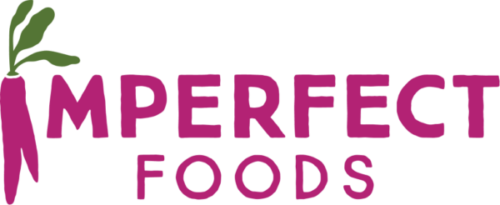 Imperfect_Logo A purple and black logo for perfect foods.